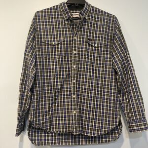 Barbour Regular Fit Men’s XL Blue Highland Check Long Sleeve Button Down Shirt